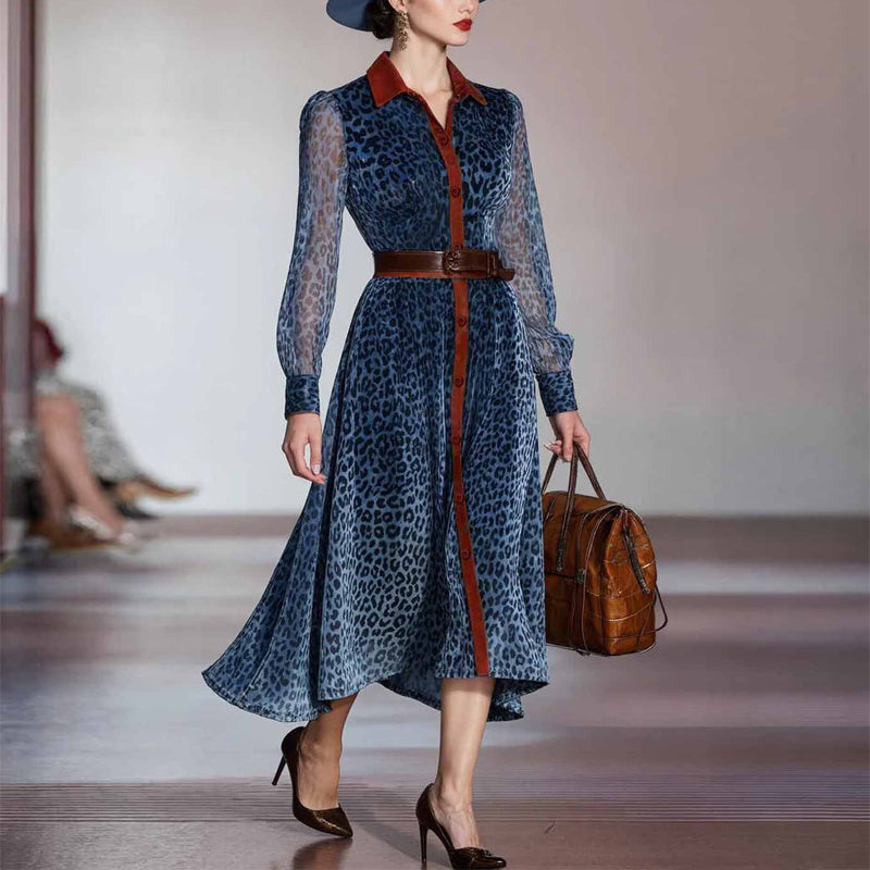 Long Sleeve Button-Down Maxi