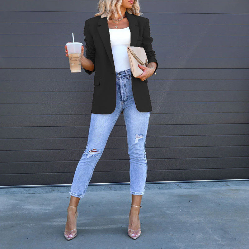 Open Front Long Sleeve Jackets