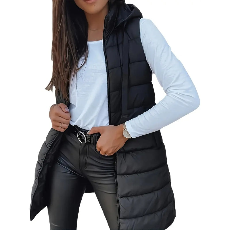 Sleeveless Hooded Vest