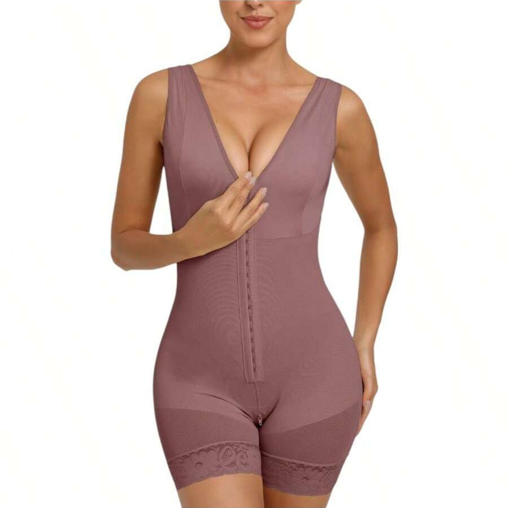 Shapewear, Full Body Sculpting After Abdominal Control, Hip Lifter With Zipper Crotch