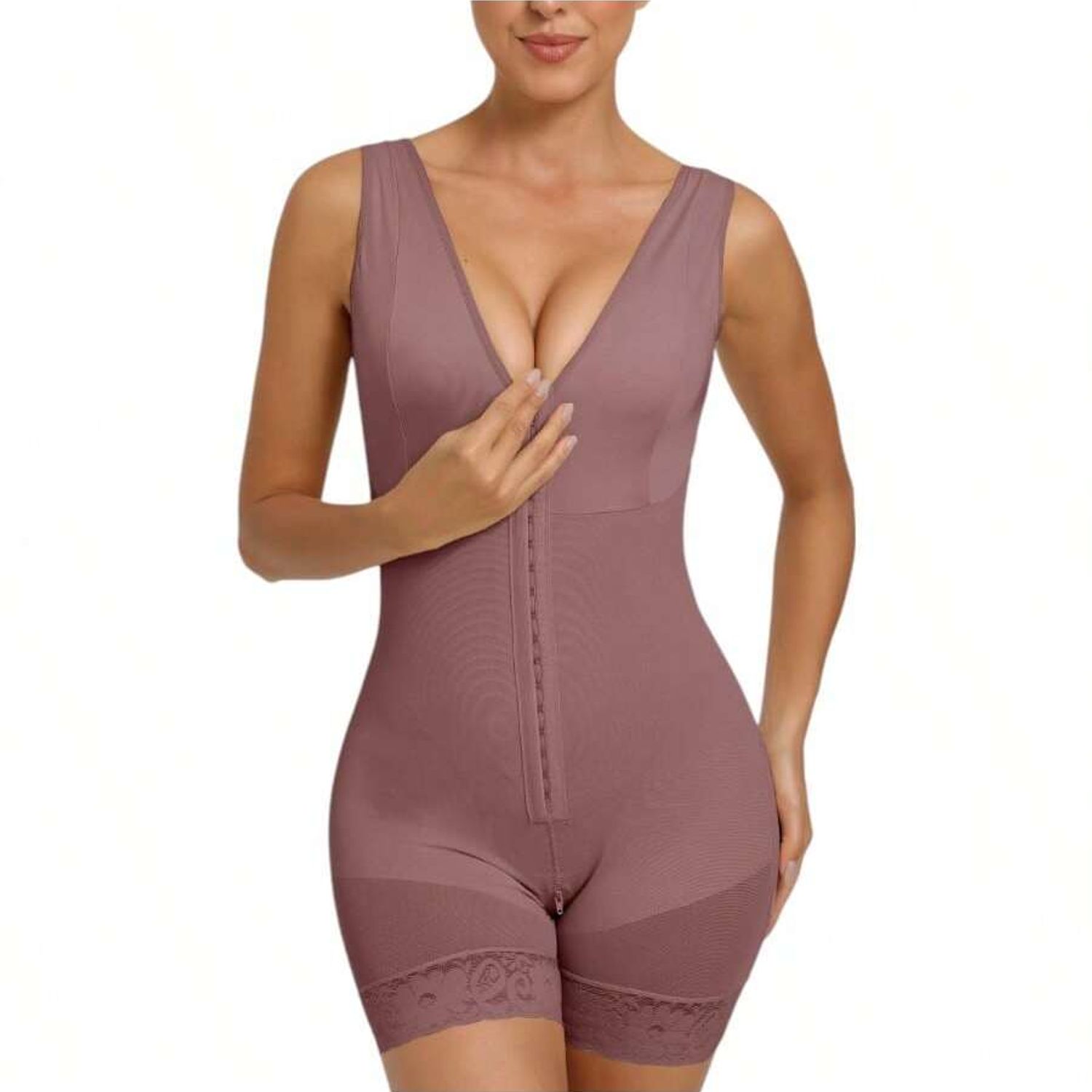 Shapewear, Full Body Sculpting After Abdominal Control, Hip Lifter With Zipper Crotch
