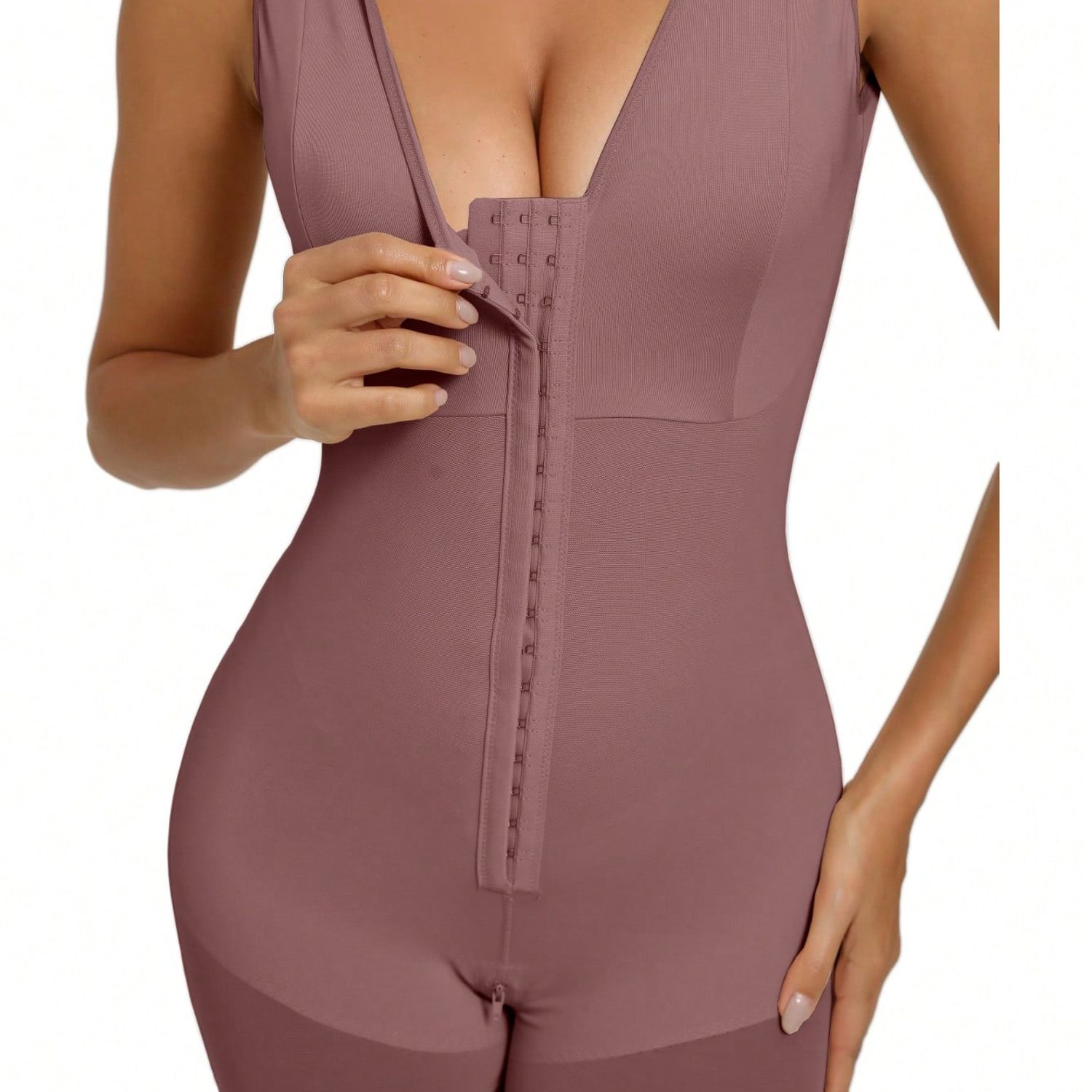 Shapewear, Full Body Sculpting After Abdominal Control, Hip Lifter With Zipper Crotch