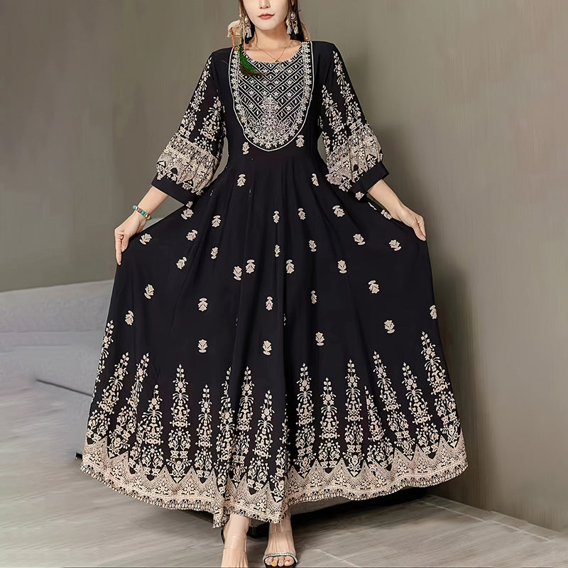 Bohemian Embroidered Maxi
