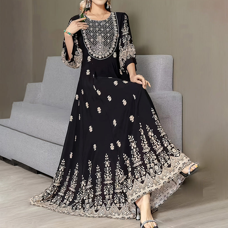 Bohemian Embroidered Maxi