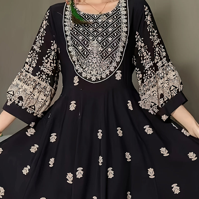 Bohemian Embroidered Maxi