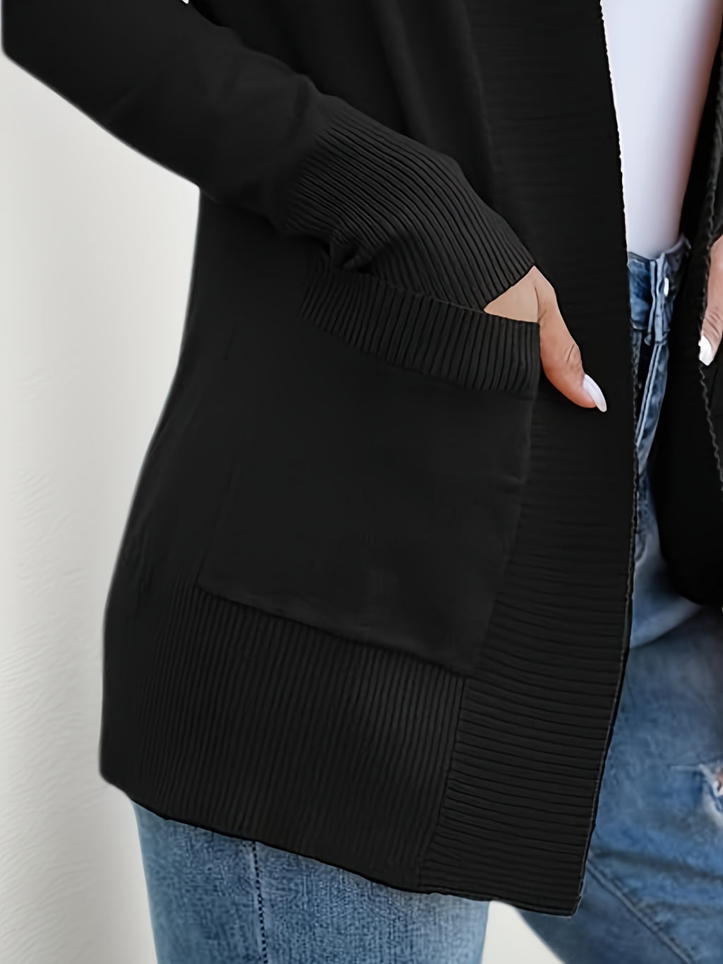 Knitted Casual Lightweight Cardigan Jacket