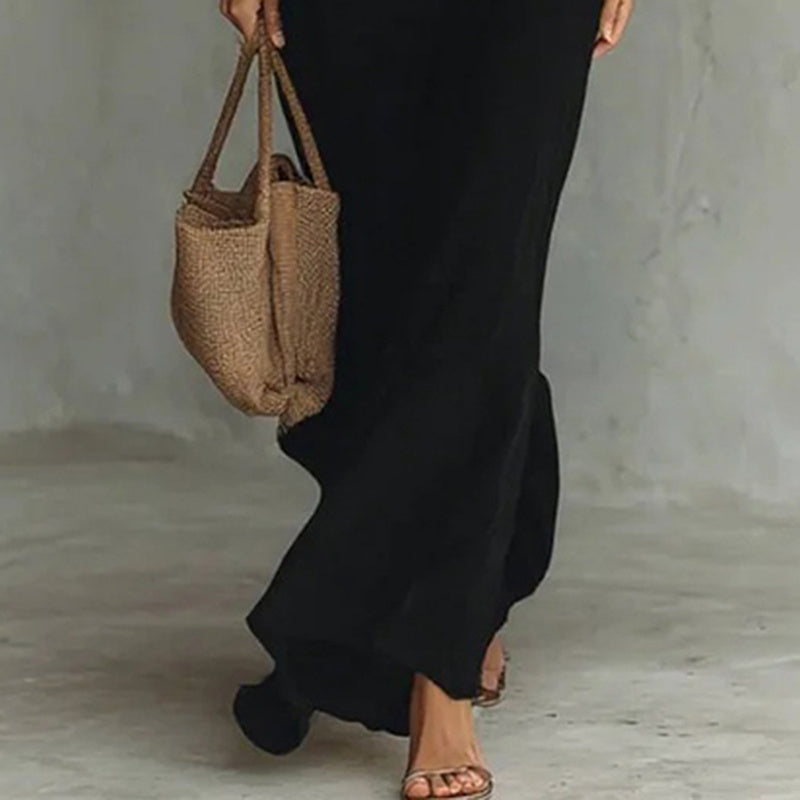 Long Sleeve Ruched Maxi