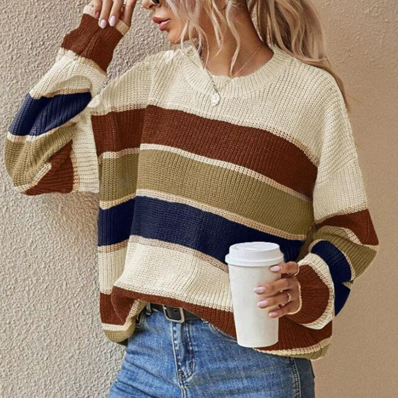 Striped Color Block Sweater