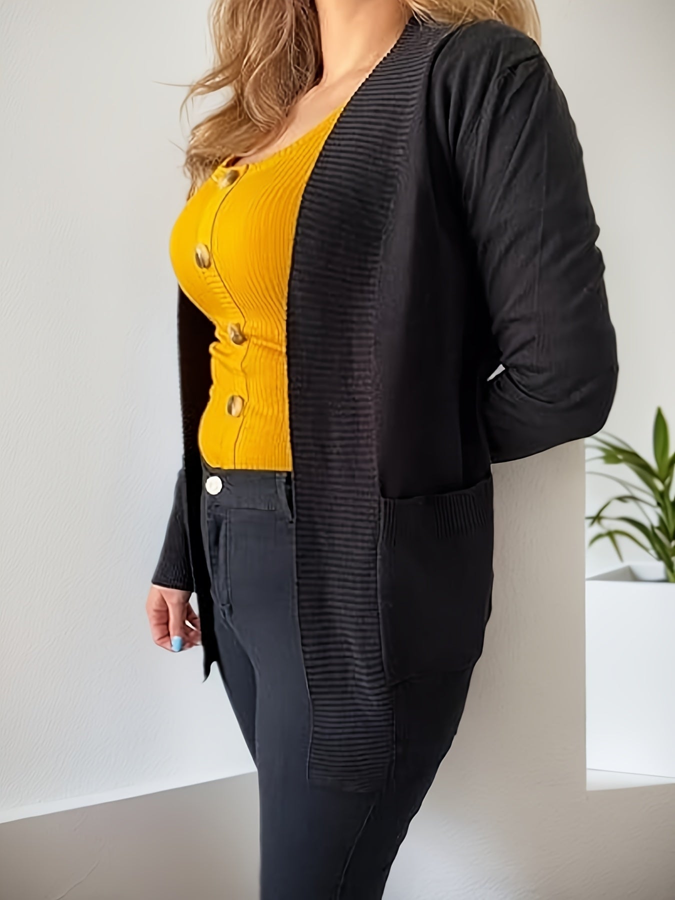 Knitted Casual Lightweight Cardigan Jacket