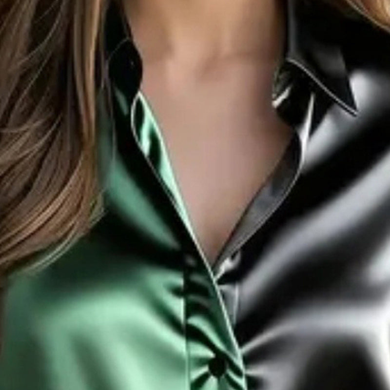 Long Sleeve Button Down Collared Tops