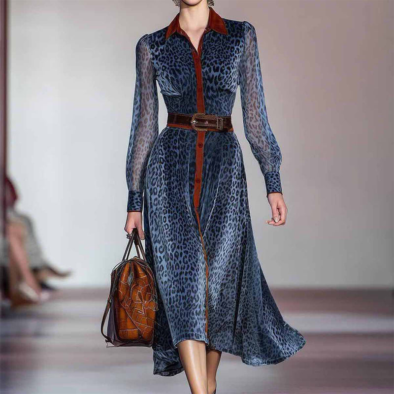 Long Sleeve Button-Down Maxi