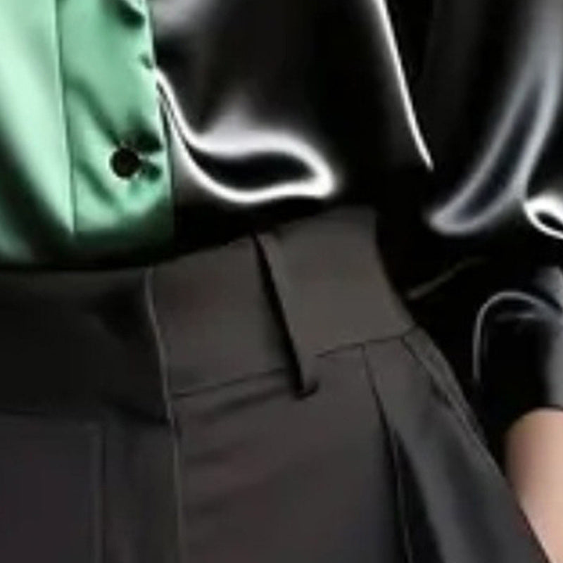 Long Sleeve Button Down Collared Tops