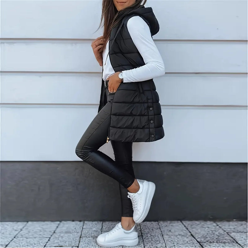 Sleeveless Hooded Vest