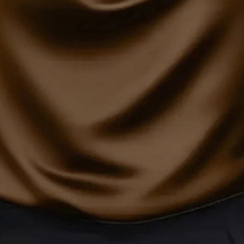 Draped Neck Long Sleeve Shirt