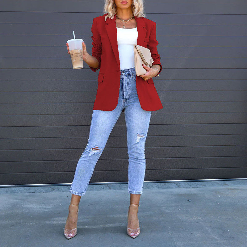 Open Front Long Sleeve Jackets