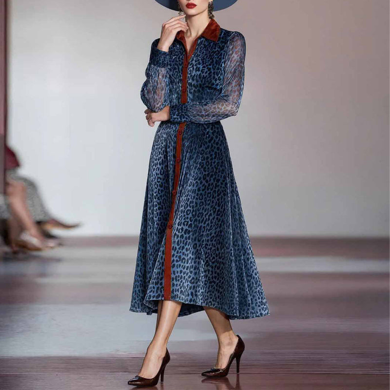 Long Sleeve Button-Down Maxi