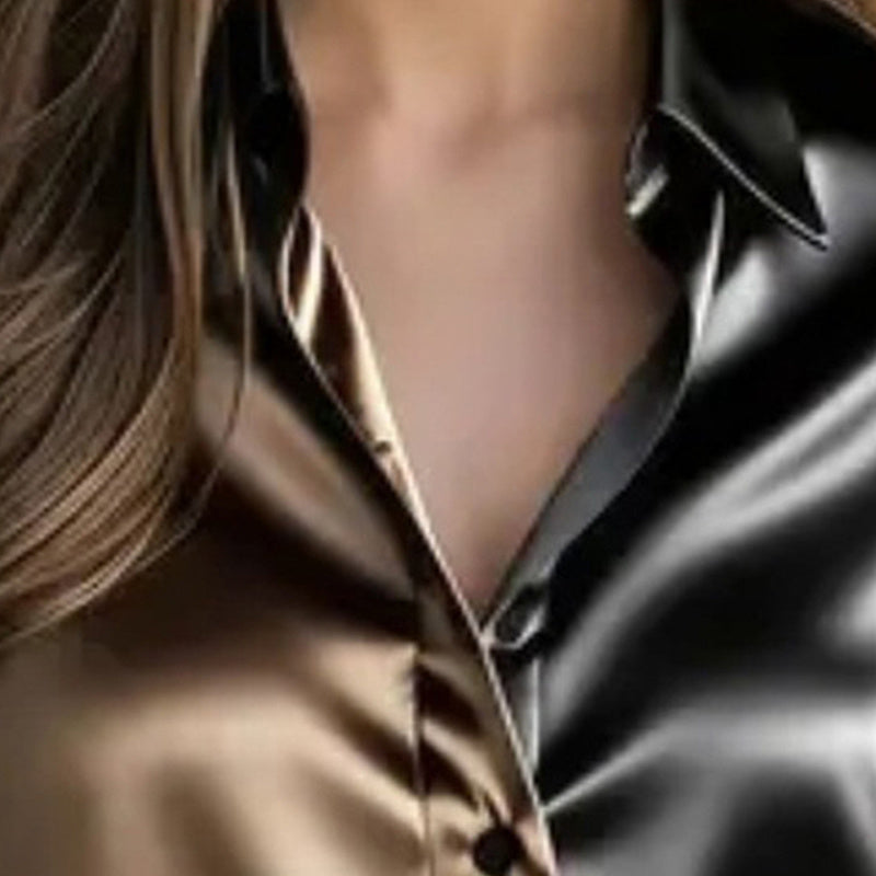 Long Sleeve Button Down Collared Tops