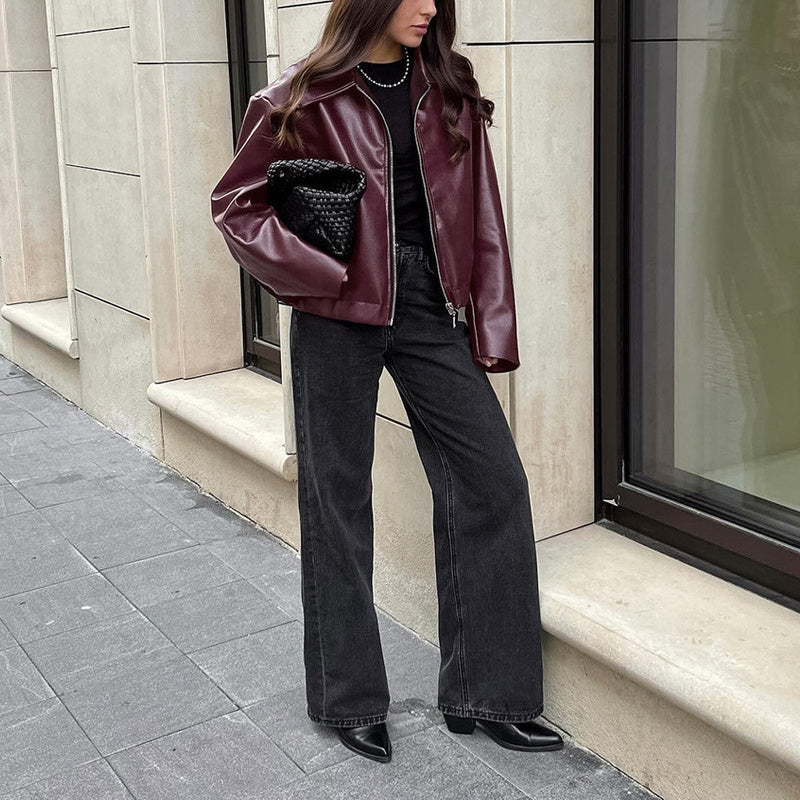 Vintage Faux Leather Jacket