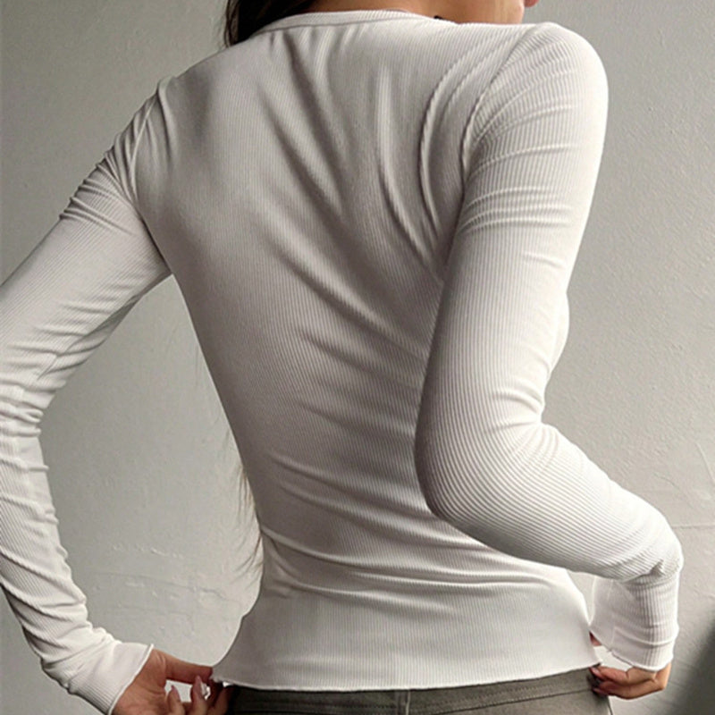 Round Neck Long Sleeve Sweater