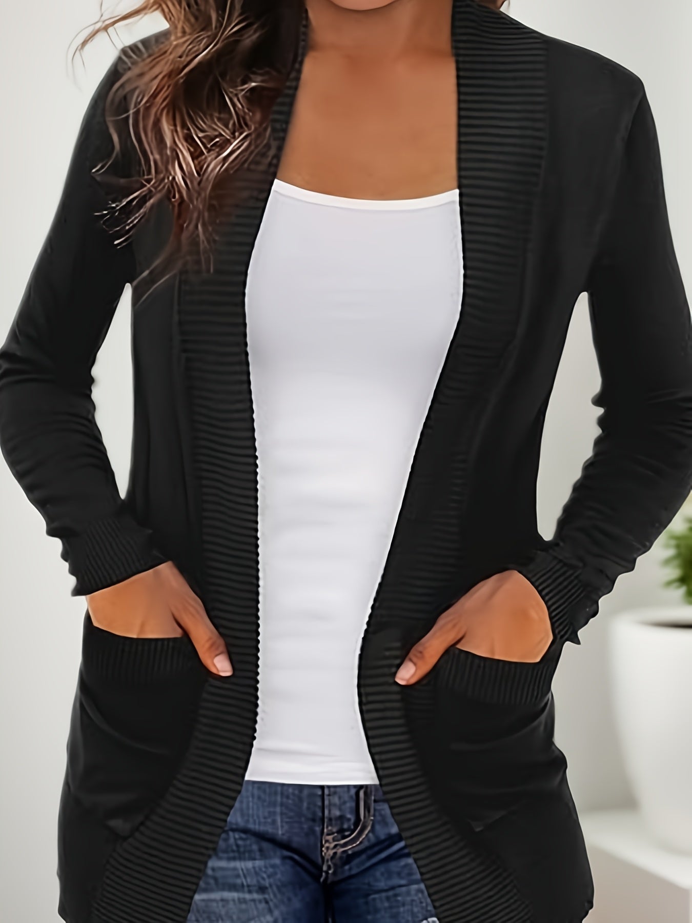 Knitted Casual Lightweight Cardigan Jacket