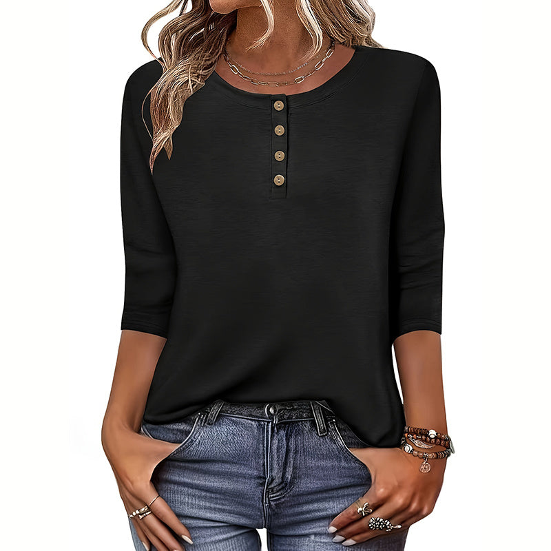 Round Neck Tunic Blouses