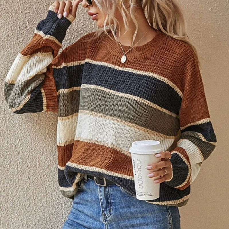Striped Color Block Sweater