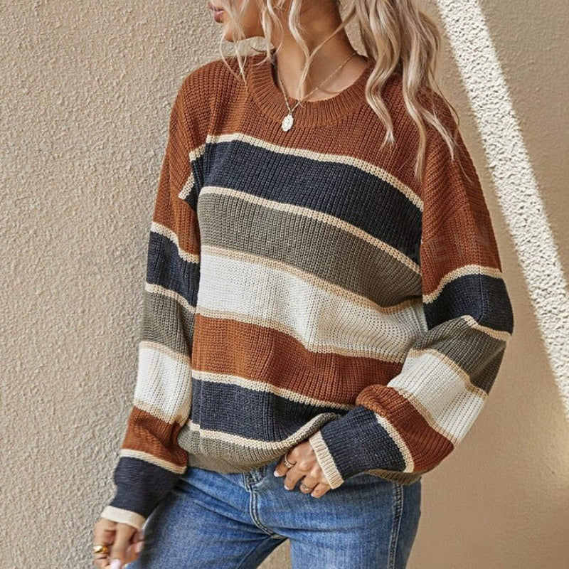 Striped Color Block Sweater