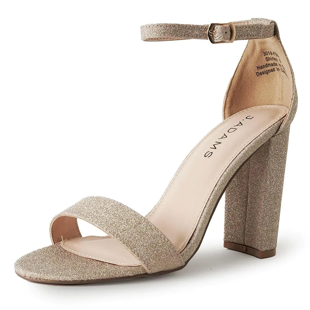 J. Adams Shirley Block Heels - Ankle Strappy