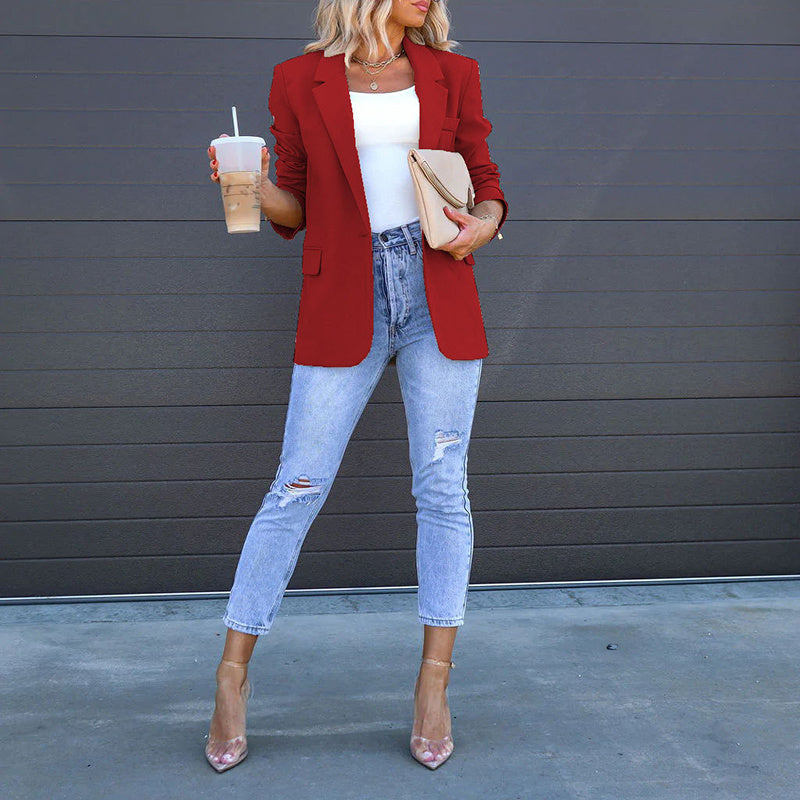 Open Front Long Sleeve Jackets