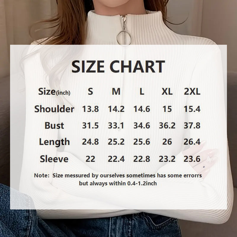 Half-Zip Turtleneck Sweater