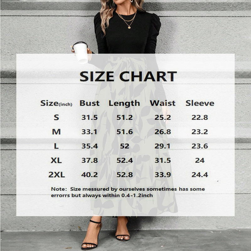 Round Neck Long Sleeve Dress