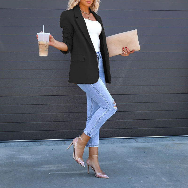 Open Front Long Sleeve Jackets