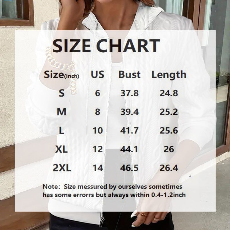 Long Sleeve Knit Zip-Up Hooded Sweatshirt