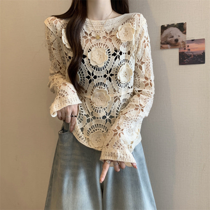 Round Neck Long Sleeves Top