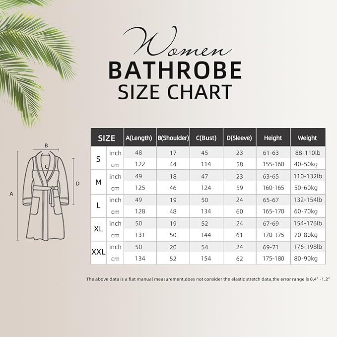 Fleece Robe, Long Bathrobe With Two Side Pockets And Belt