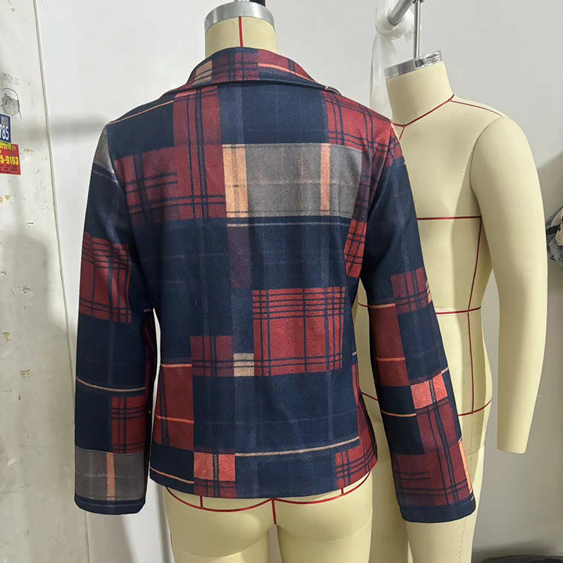 Stand Collar & Single Row Buttons Jacket