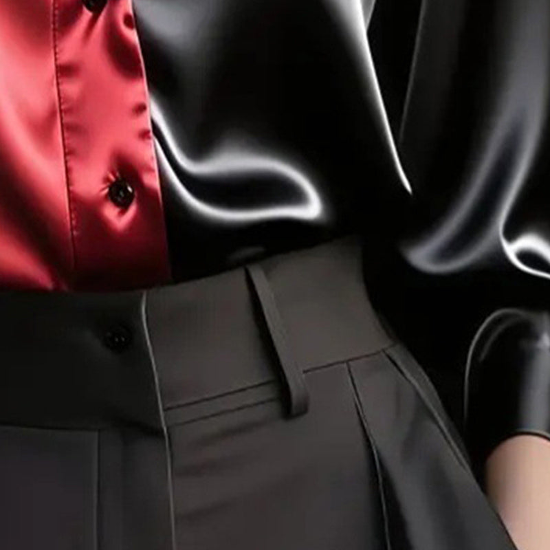 Long Sleeve Button Down Collared Tops