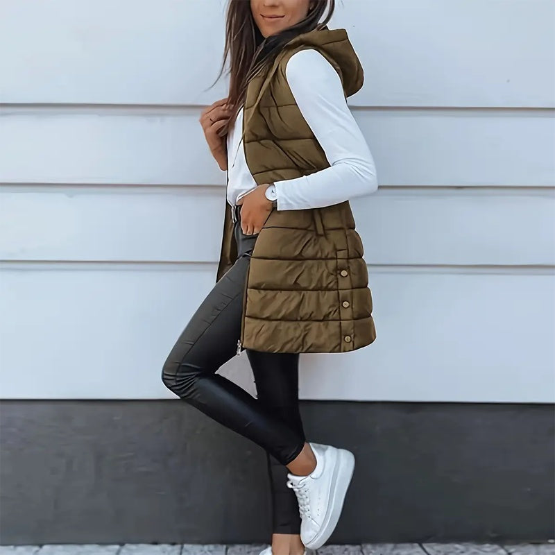 Sleeveless Hooded Vest