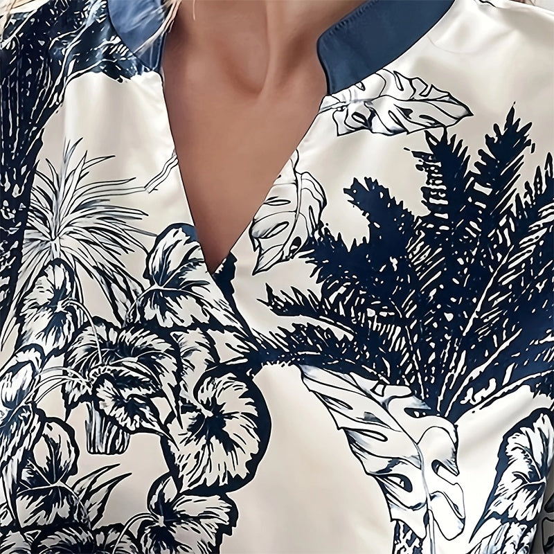 V Neck Long Sleeve Maxi