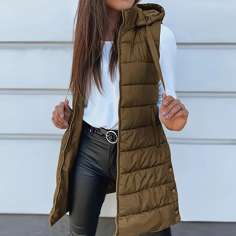 Sleeveless Hooded Vest
