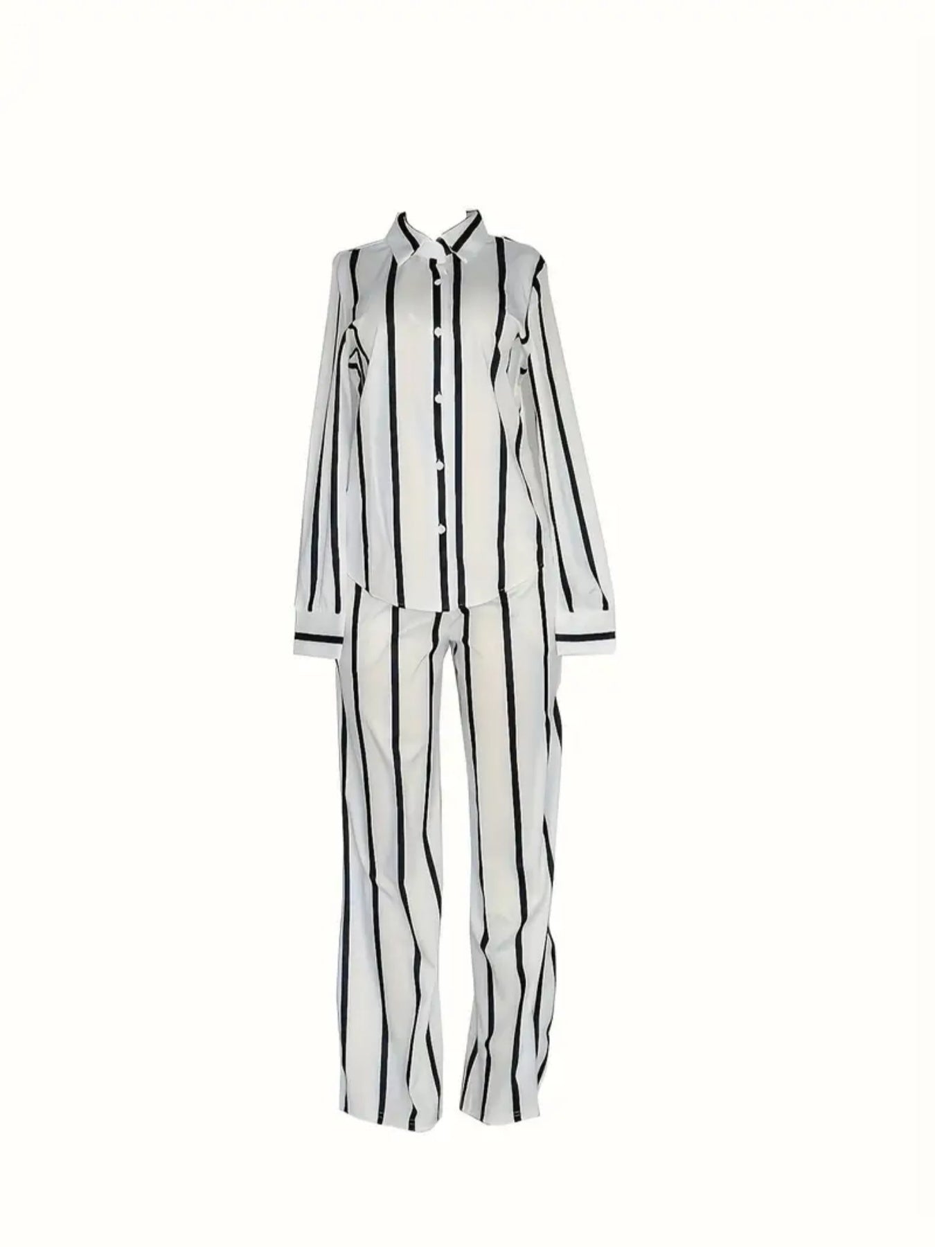 Stripe Printed Two Piece Set